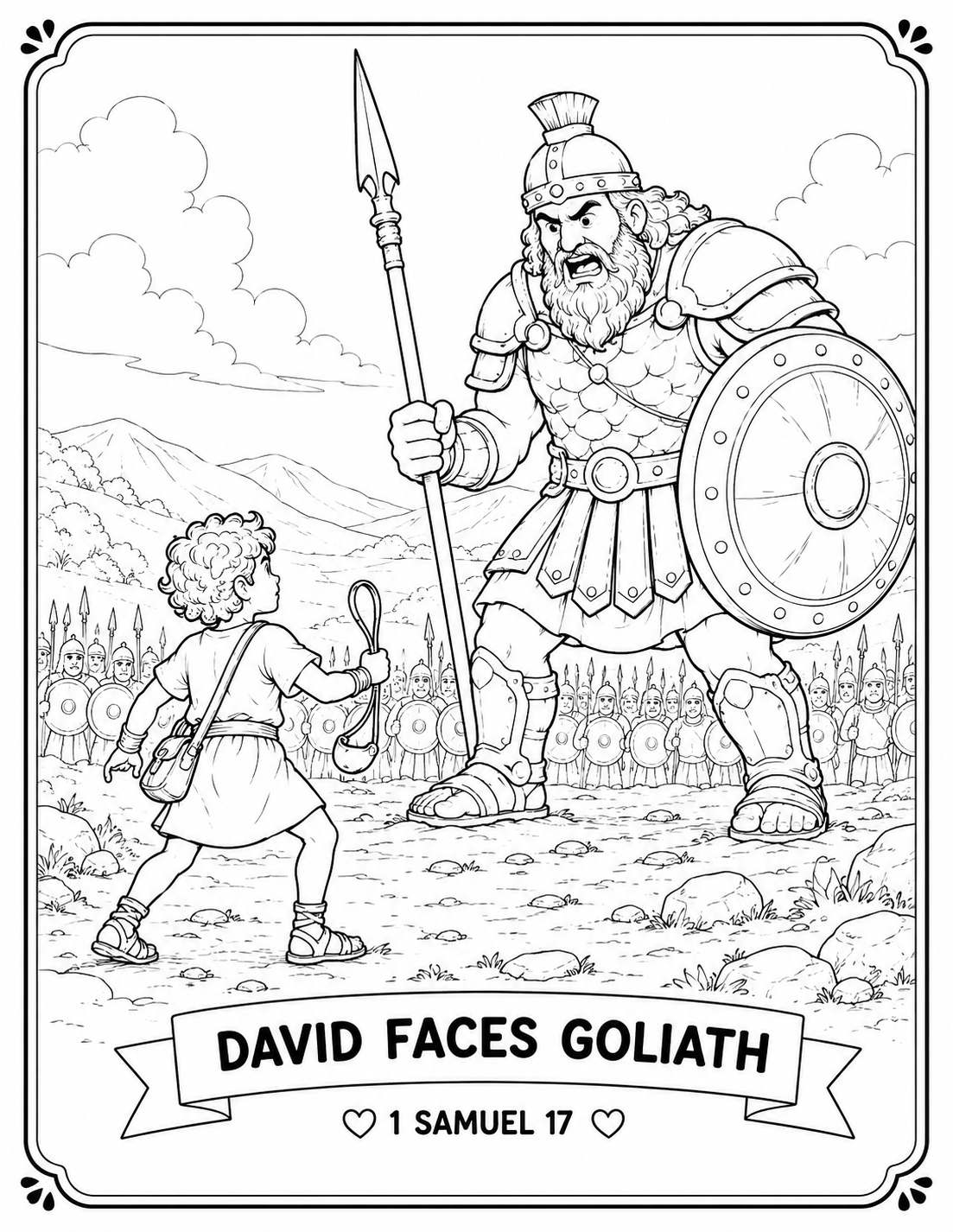 My Friend Jesus: B is for Bravery — David & Goliath Printable Activity Pack