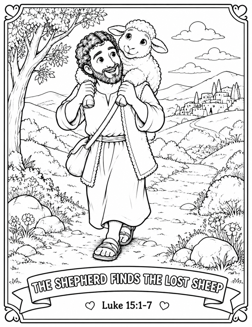 My Friend Jesus: E is for Eternal Love — The Story of the Lost Sheep Printable Pack