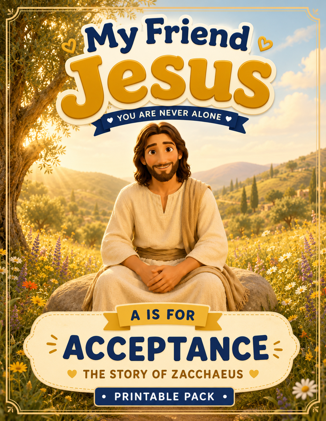 My Friend Jesus | A is for Acceptance Printable Pack