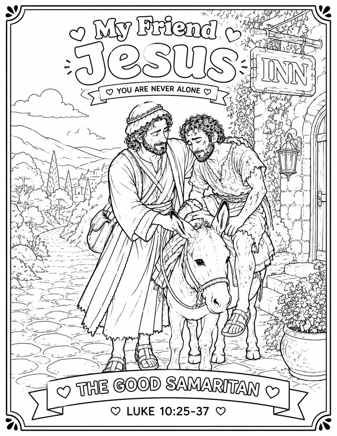 My Friend Jesus: C is for Compassion Printable Pack | The Good Samaritan Bible Activities for Kids