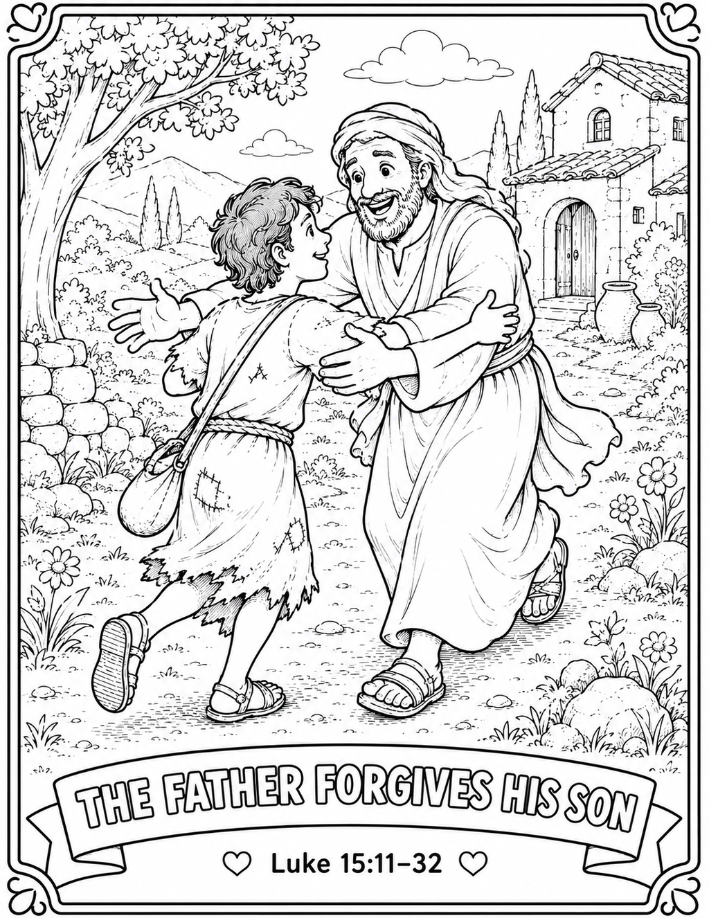 My Friend Jesus: F is for Forgiveness Printable Pack | The Prodigal Son Bible Activities for Kids