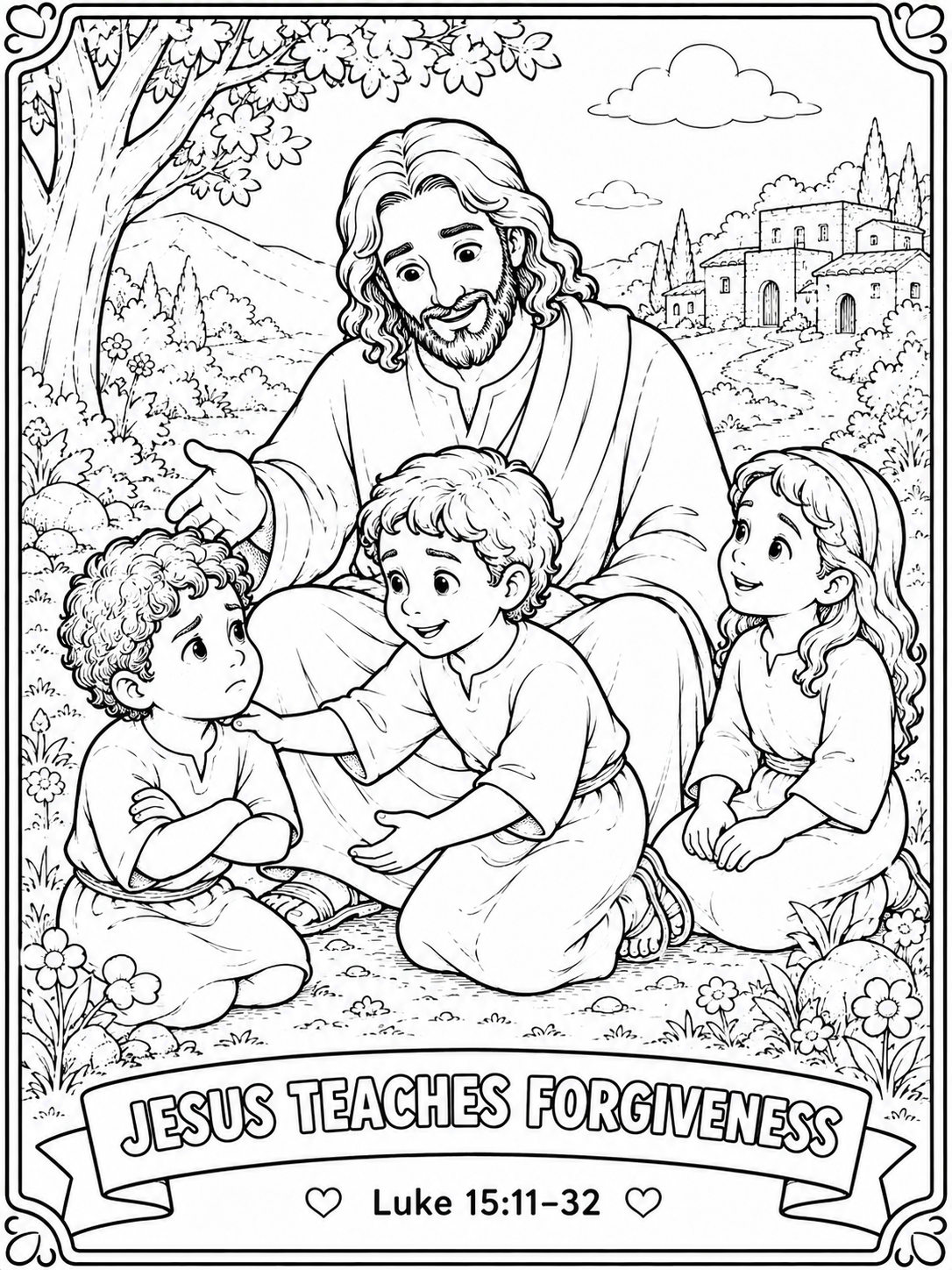 My Friend Jesus: F is for Forgiveness Printable Pack | The Prodigal Son Bible Activities for Kids