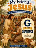 My Friend Jesus: G is for Gratitude — Bible Printable Pack for Kids | The Ten Lepers