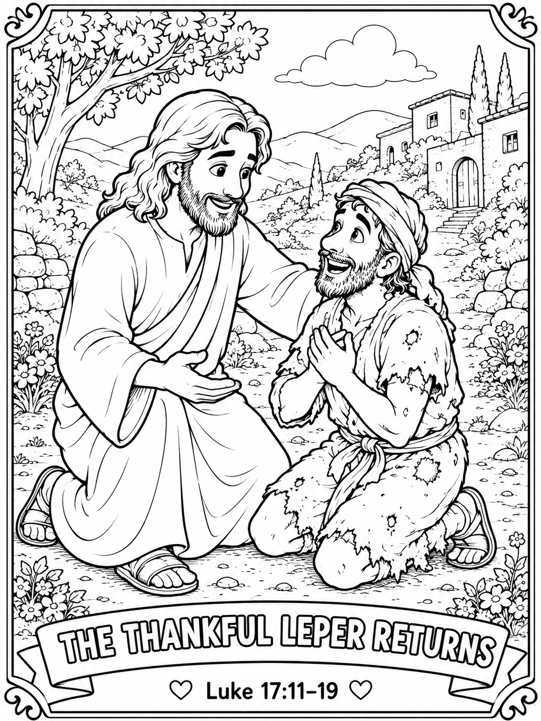 My Friend Jesus: G is for Gratitude — Bible Printable Pack for Kids | The Ten Lepers