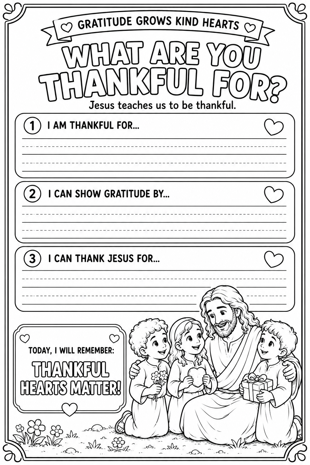 My Friend Jesus: G is for Gratitude — Bible Printable Pack for Kids | The Ten Lepers